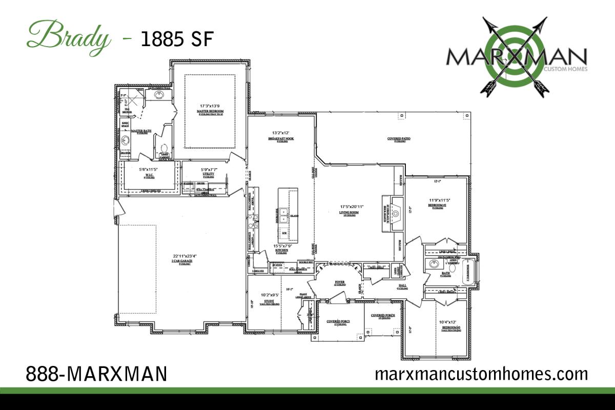The Brady Floor Plan MARXMAN HOMES